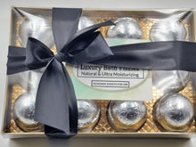 Load image into Gallery viewer, Designer Scents Bath Bomb Gift Set for Men with 12 foil-wrapped 2.5 oz bath bombs, ultra-moisturizing, great for dry skin, makes a nice gift