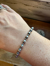 Load image into Gallery viewer, 3 mm &amp; 6 mm Sterling Silver Pearls bracelet