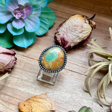 Load image into Gallery viewer, MJ Freeform Turquoise Ring – Sterling Silver