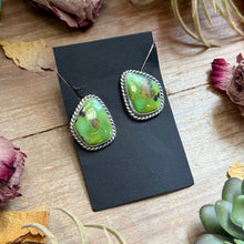 Load image into Gallery viewer, 17 - Sterling Silver Sonoran Turquoise Stud Earrings by Jason Ogg