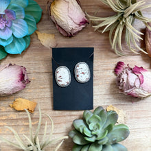 Load image into Gallery viewer, 50 - Sterling Silver Red Buffalo Stud Earrings by Jason Ogg