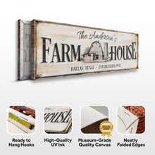 Load image into Gallery viewer, Personalized Rustic Farmhouse Sign