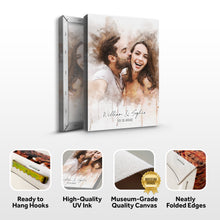 Load image into Gallery viewer, Custom Couple Watercolor Portrait