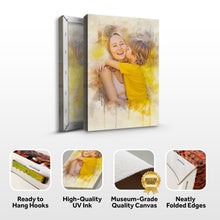 Load image into Gallery viewer, Mother's Day Watercolor Sign Mother and Child