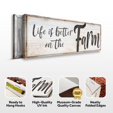 Load image into Gallery viewer, Life Is Better On The Farm Sign VIII