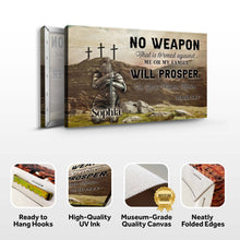 Load image into Gallery viewer, No Weapon That Is Formed Against You Will Prosper Isaiah 54:17 Faith Sign II