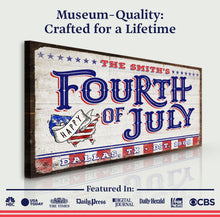 Load image into Gallery viewer, 4th of July Personalized Welcome Sign