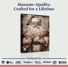 Load image into Gallery viewer, Vintage Christmas Santa Claus Wall Art IV