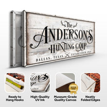 Load image into Gallery viewer, Family Hunting Camp Sign II