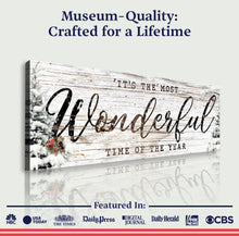 Load image into Gallery viewer, It's the most Wonderful Time of the Year Christmas Sign V