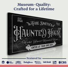Load image into Gallery viewer, Personalized Haunted House Sign II
