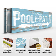 Load image into Gallery viewer, Personalized Pool And Patio Sign V