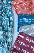Load image into Gallery viewer, Earth Tones Personalized Minky Blanket