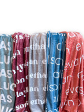 Load image into Gallery viewer, Earth Tones Personalized Minky Blanket