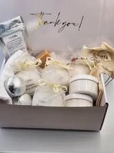 Load image into Gallery viewer, Spa Gift Box | Relaxation Spa Set | Unwind Spa Gift for Her | Self Care | Pamper Gift Best Friend Mom | Home Spa Day | Anniversary Gift Box
