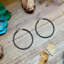 Load image into Gallery viewer, Hoop 3mm Sterling Silver Pearls