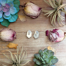 Load image into Gallery viewer, 47 - Sterling Silver Golden Hill Turquoise Stud Earrings by Jason Ogg