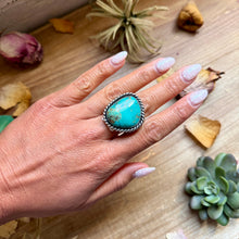 Load image into Gallery viewer, Mj Ring - Turquoise Free Form Adjustable Ring