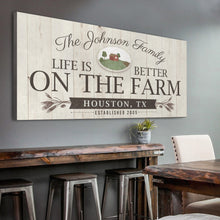 Load image into Gallery viewer, Life Is Better On The Farm Sign