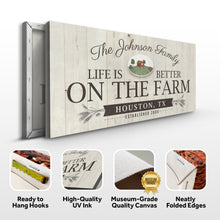 Load image into Gallery viewer, Life Is Better On The Farm Sign