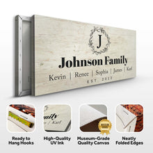 Load image into Gallery viewer, White Family Sign