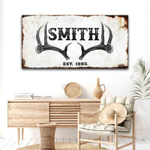 Load image into Gallery viewer, Rustic Family Antler Sign II