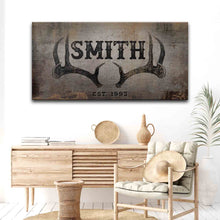 Load image into Gallery viewer, Rustic Family Antler Sign II