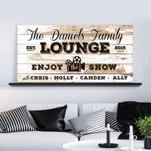 Load image into Gallery viewer, Enjoy the Show Family Cinema Sign