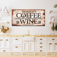 Load image into Gallery viewer, Coffee and Wine Sign II