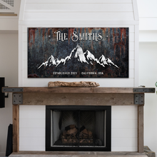 Load image into Gallery viewer, Family Mountain Home Sign III