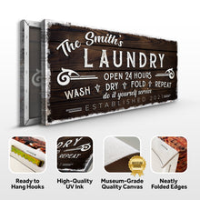 Load image into Gallery viewer, Personalized Laundry Room Sign III