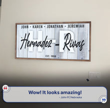 Load image into Gallery viewer, Family Wood Sign