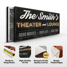Load image into Gallery viewer, Family Theater and Lounge Sign III