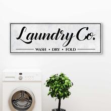 Load image into Gallery viewer, Laundry Co Wash Dry Fold Sign