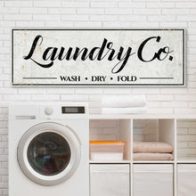 Load image into Gallery viewer, Laundry Co Wash Dry Fold Sign