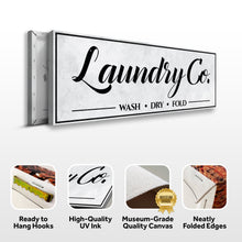 Load image into Gallery viewer, Laundry Co Wash Dry Fold Sign