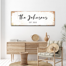 Load image into Gallery viewer, Rustic Family Name Sign