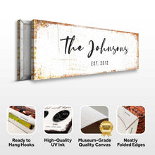 Load image into Gallery viewer, Rustic Family Name Sign