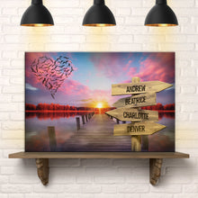 Load image into Gallery viewer, Family Name Sunset Sign