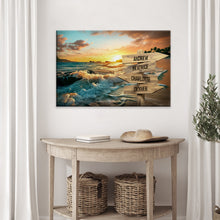Load image into Gallery viewer, Family Name Ocean Sunset Sign