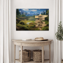 Load image into Gallery viewer, Family Names Mountain Sign