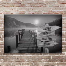 Load image into Gallery viewer, Family Names Lake Dock Sign