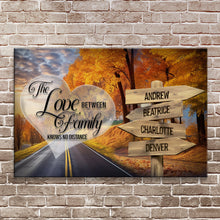 Load image into Gallery viewer, Love Between Family Names Sign