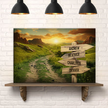 Load image into Gallery viewer, Winding Road Family Names Sign