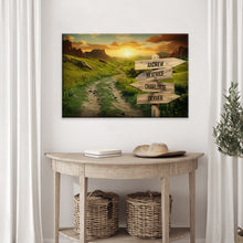 Load image into Gallery viewer, Winding Road Family Names Sign