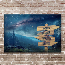 Load image into Gallery viewer, Starry Sky Family Names Sign