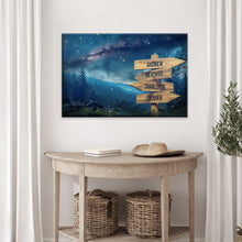 Load image into Gallery viewer, Starry Sky Family Names Sign