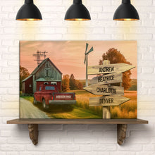 Load image into Gallery viewer, Old Truck Barn Family Names Sign