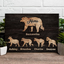 Load image into Gallery viewer, Mother's Day Sign Mother Bear and Cubs