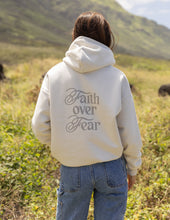 Load image into Gallery viewer, Faith Over Fear Taupe Unisex Hoodie